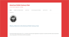 Desktop Screenshot of american-polishcenturyclub.com