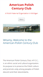 Mobile Screenshot of american-polishcenturyclub.com