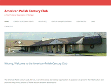 Tablet Screenshot of american-polishcenturyclub.com